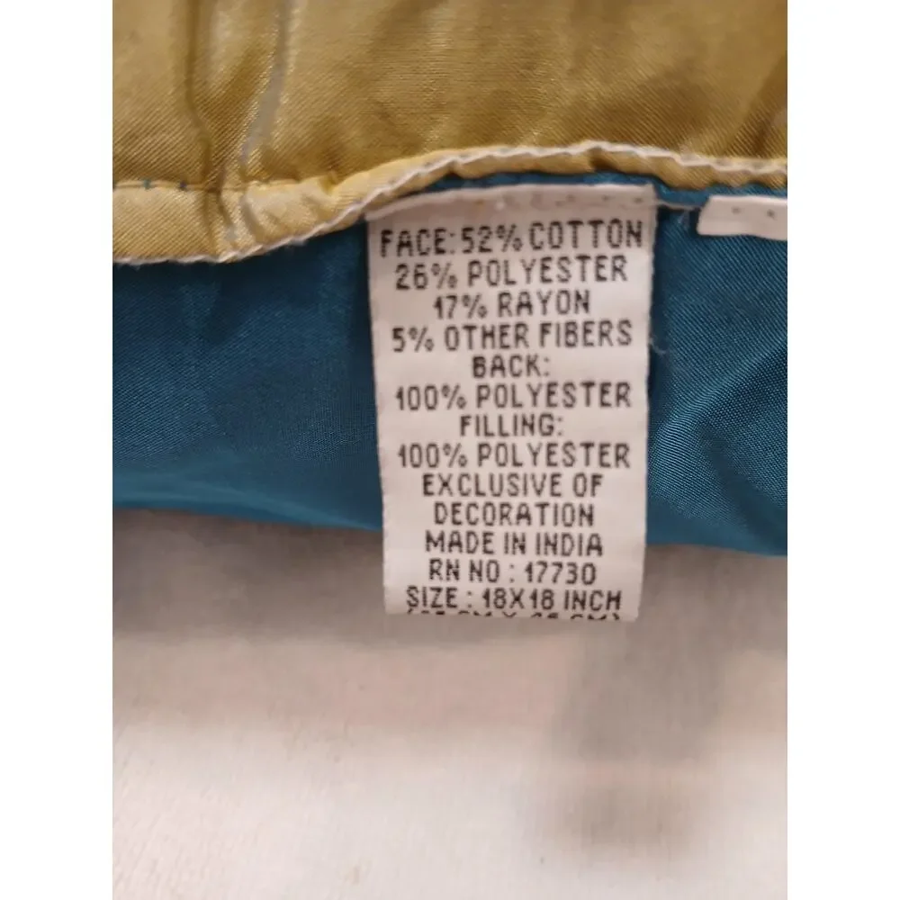 Velvet‎ Chiffon Patchwork Pillow Exotic 18